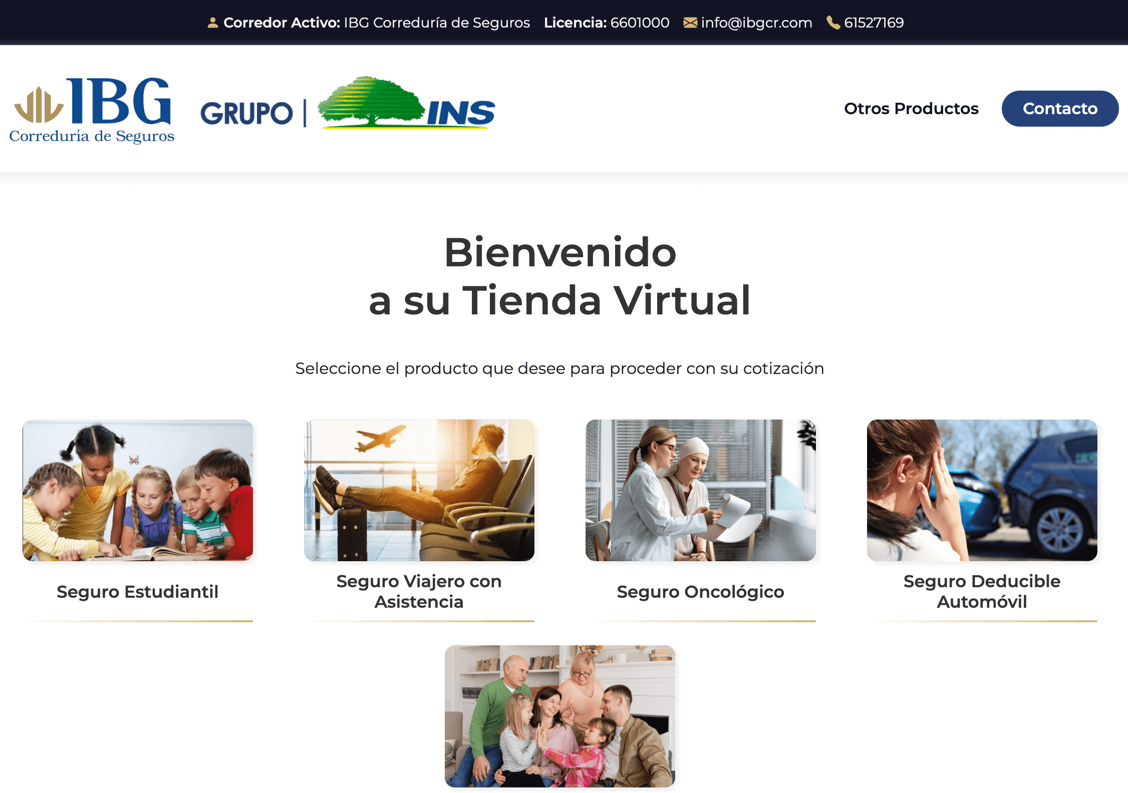 Tienda Virtual IBG